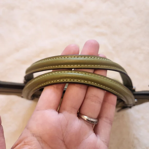 Coach Kacey Satchel In Olive Green CC838 New With Tags - Picture 13 of 14